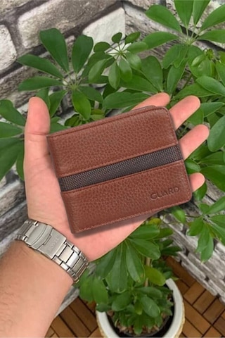 Derije Hakiki Deri Taba Spor Şeritli Erkek Cüzdanı T1651 Çok Renkli