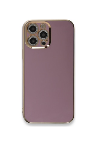 Apple Uyumlu - iPhone 12 Pro Max Kılıf Volet Silikon - Mor