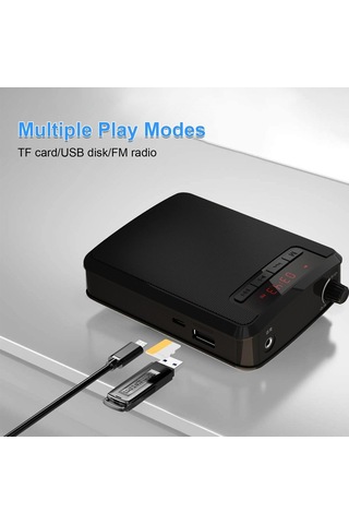 Jms Taşınabilir Kablolu Mikrofonlu Kulaklık Bel Bandı İle Şarj Edilebilir Şiddet Ses Amplifikatörü Siyah