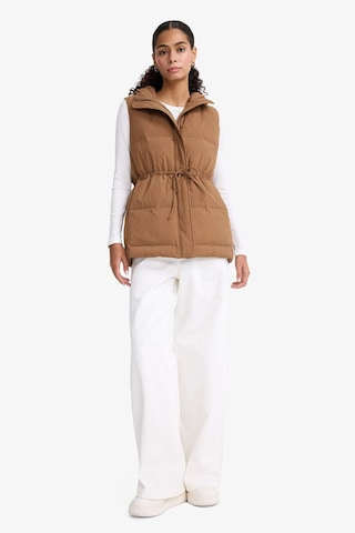 Defacto Regular Fit Kapüşonlu Fermuarlı Beli Lastikli Şişme Yelek E8592ax25aubn561 Kahve