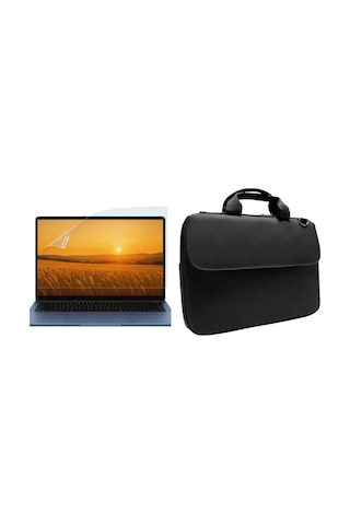 Huawei Matebook 14s 14.2" Siyah Unisex Omuz Askılı Laptop Çantası Ve Ekran Koruyucu