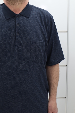 Becces Dmctekstil Erkek 004 Desenli Klasik Kesim Rahat Kalıp Tek Cepli Battal Polo Yaka T-shirt Lacivert