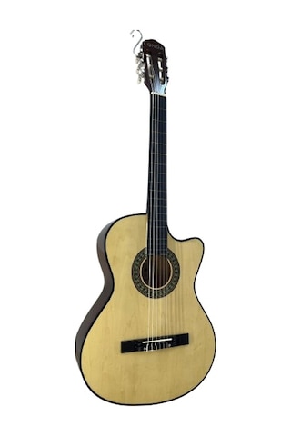 Longa Naturel 4/4 Tam Boy Klasik Gitar Kesik Kasa- Kılıf Pena Dahil