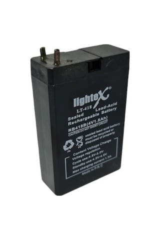 Lightex Lt-418 4V 1.8Ah Bakımsız Işıldak Aküsü