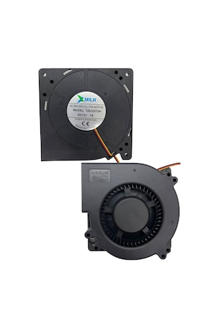 120x120x32mm 12V 1.0 3P XMER Salyangoz Fan