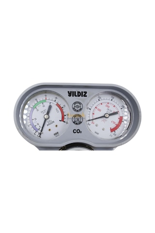 Yıldız 5450s Co2 0-21 L/min. Karbondioksit Basınç Düşürücü Saat
