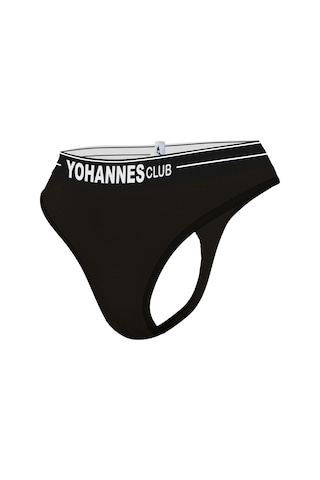 Yohannes Club, Kadın Pamuklu İç Çamaşırı Takımı, Renk Seçenekli, Büstiyer-kemerli Tanga Külot Siyah