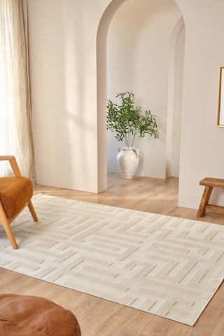 Kaşmir Halı Iskandinav Roar White 120X180 CM Salon Mutfak Halısı Yolluk Salon Mutfak Halısı Yolluk Kilim