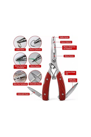 Sh Sunup Sn-38921 Çok Fonksiyonlu Balıkçı Pensesi Najmaddin