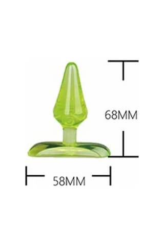 Truva Shop Süper Mini Jel Dokulu Anal Plug Yeşil + Wet Kayganlaştırıcı Jel 50 ML