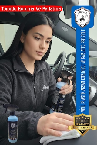 Abrias Vinil Plastik Aksam Tropido Koruyucu Ve Parlatıcı Pro 500ml + Süper Lazer Kesim Bez 1 Adet