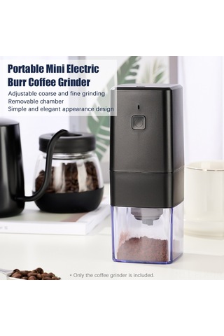 Xindoker Usb Şarjlı Minik Kahve Değiştirici - Farklı Kuru Seviyelerine Ayarlanabilir, Taşınabilir, 1300mah Pil, Hızlı Öğütme, Yeşil Yeşil