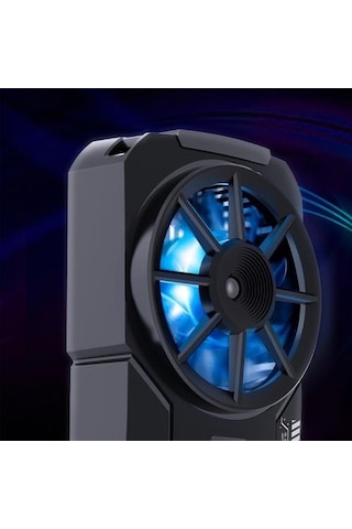 Coofbe Işıklı Turbo Hızlı Sessiz Telefon Soğutma Fanı, Gamer Oyun