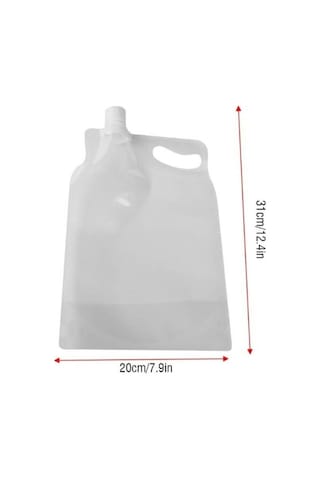 Plastik Kapaklı Su Torbası 1 Litre Şeffaf
