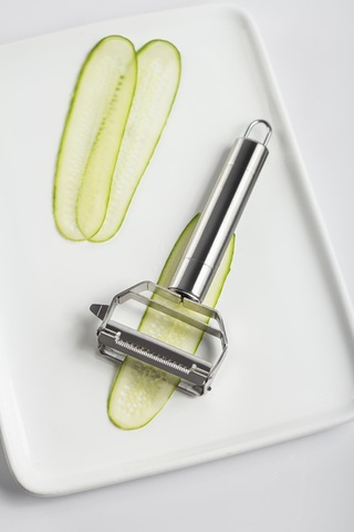 Paslanmaz Çelik Sebze Meyve Julyen Soyucu & Doğrayıcı 17 Cm Metal