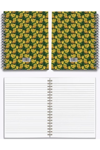 Magnolia-midi 14x20 Çizgili Defter Sarı