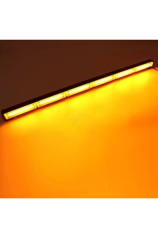 Turuncu Tepe Çakar Bar Led 90cm 12-24v Off Road Çekici Traktör İkaz Lambası Çakar 17 Modlu