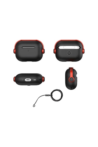 Apple Uyumlu AirPods Pro 3. Nesil İle Kılıf Kulaklık Dizayn Defens Case Lacivert