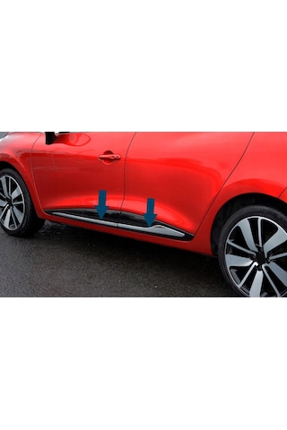 Renault Clio 4 Hb Krom Yan Kapı Çıtası 4 Parça 2012 ve Üzeri