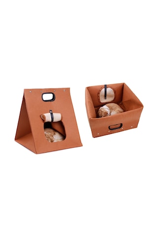 Geeroyoo 2022 Yeni Tasarım Katlanabilir Taşınabilir Evcil Hayvan Yatağı - Kendinden Isıtmalı Kolay Temizlenebilir Yeşil Kedi Evi