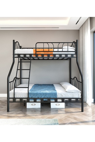 Argimo İmaj 3 Kişilik Ebeveyn 3'lü Siyah Ranza 90x200 & 140x200