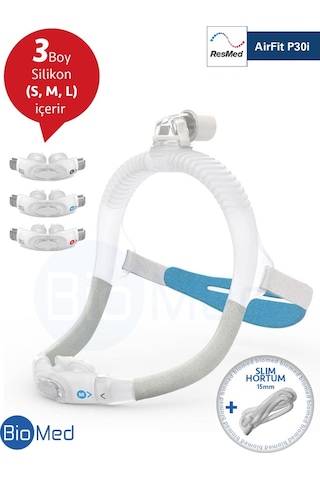 Resmed Airfit P30İ Cpap Maskesi + Slim Hortum 15Mm