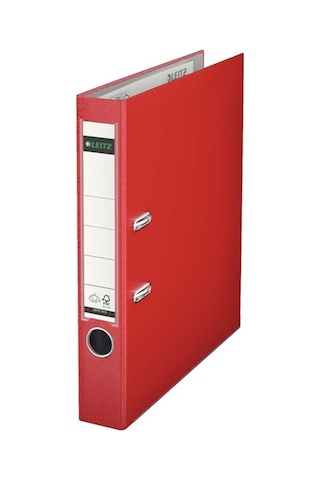 Leitz Kırmızı Büro Klasörü Dar  1015t