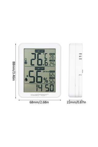 Springsun Habotest Mini Dijital Nem & Sıcaklık Ölçer İç Mekan Higrometre Termometre Ayaklık/asma