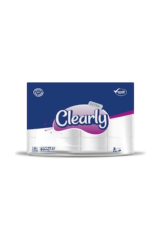 Clearly Çift Katlı Tuvalet Kağıdı 32 Rulo