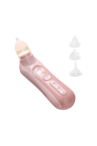 Geeksen Bebekler İçin Otomatik Nazal Aspiratör - 5 Emme Seviyeli, Sessiz, Renkli Işık Ve Yatıştırıcı Müzik, 3 Silikon Uçlu