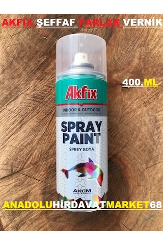 Akfix 400 ML Şeffaf Parlak Vernik Sprey Vernik Akrilik Akfix 400 ML Şeffaf Parlak Vernik Sprey Vernik Akrilik