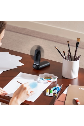 Aecooly Pf01 Katlanabilen Kompakt 3 Kademeli Portatif Soğutucu El Fanı Siyah