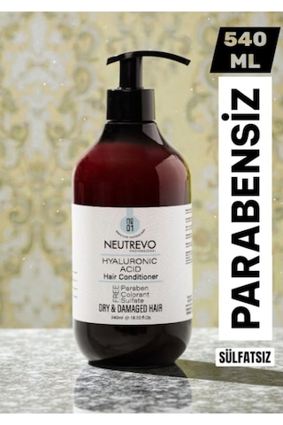 Neutrevo Professional No:1 Hyaluronic Acid Serisi Nem Ve Dolgunluk Veren Saç Bakım Kremi 540 Ml