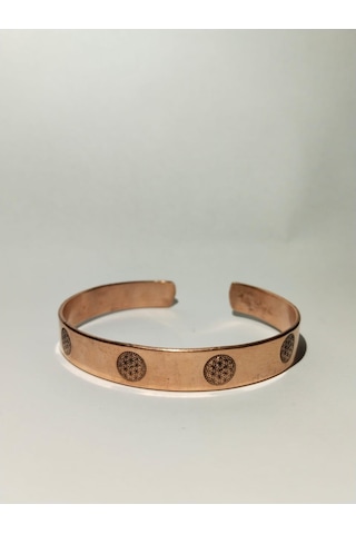 Hayat Ağacı Bileklik El Yapımı Saf Bakır Bileklik Şık Aksesuar Çok Renkli