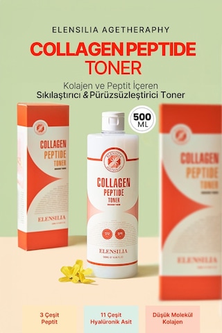 Elensılıa Kolajen ve Peptit İçeren Tonik Elensilia Collagen Peptide Toner 500ml büyük boy