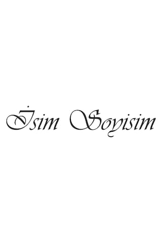 Kişiye Özel Ad Soyad Isim Soyisim Sticker 01361
