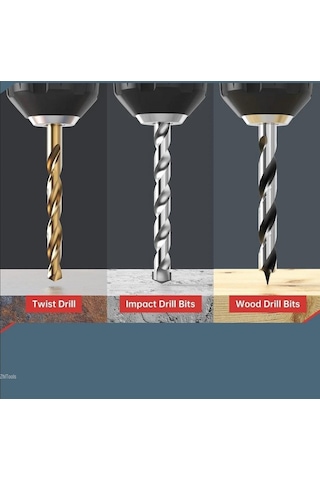 Zhltools Matkap Ucu Seti- Beton Metal Ahşap Matkap Ucu Drill Bits Set 16 Lı Set