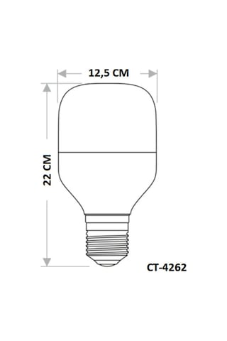Cata Ct-4262 Torch E27 Duylu 55 Watt Led Tasarruflu Ampul Beyaz