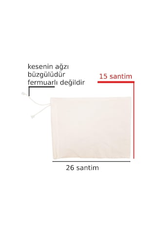 Bakliyat Ham Bez Saklama Kesesi Büzgülü Ürün Yüzde Yüz Pamuk Kotondur 26x15 Santim Hacim 1 Kilo Çok Renkli