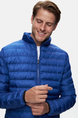 Ucla Northwın Mavi Fermuarlı Ve Cepli Polyester Standard Fit Erkek Mont Mavi