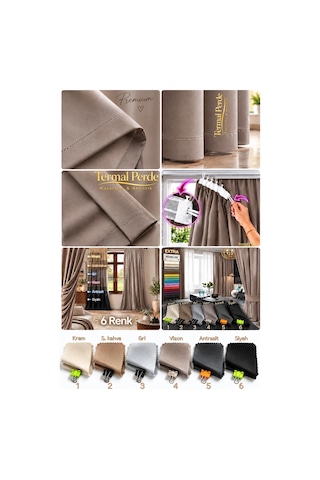 Dimout Karartma Blackout Perde - Vizon