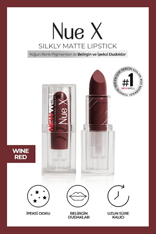 Nue X Silkly Matte Lipstick Wine Red 06 0