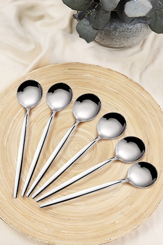 Kitchen Life Paris 6'lı Paslanmaz Çelik Yemek Kaşığı - 18/10 Stainless Steel