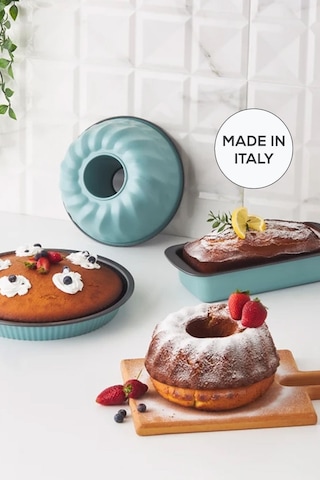 Karaca  Multichef Valente Karbon Çelik 3 Parça Kek Kalıbı Seti Green