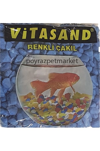 Vitasand Akvaryum Ve Fanus Çakıl Taşı 350 G Mavi Renk