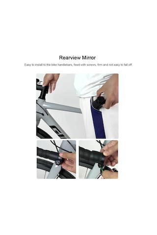 Bisiklet Gidon Ayna Arka Görüş Aynası Bisiklet Bar Ucu Aynası 360 Derece Dönebilir Güvenli Bisiklet Arka Görüş Aynası 28-32mm Çaplı Mtb Yol Dağ Bisikletleri İçin