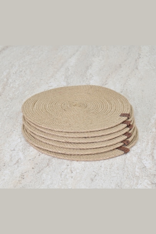 Vilinze Hasır Jüt Ip Supla / Amerikan Servis - 32 Cm 6 Adet