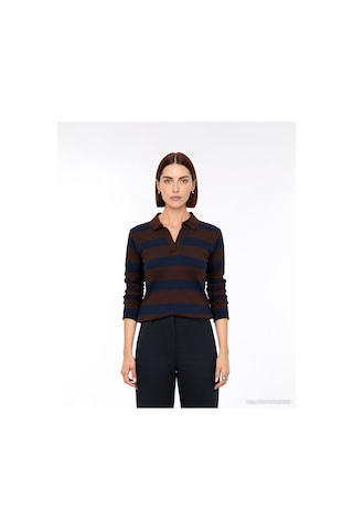Yargıcı Regular Polo Yaka Uzun Kol Kazak 26kktr2099x 003 Kahverengi