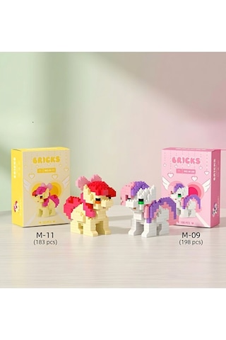 Brıcks Pony Yapı Blok Seti 2 Li Sweetie Belle & Applebloom Pony Figür Hobi Koleksiyon