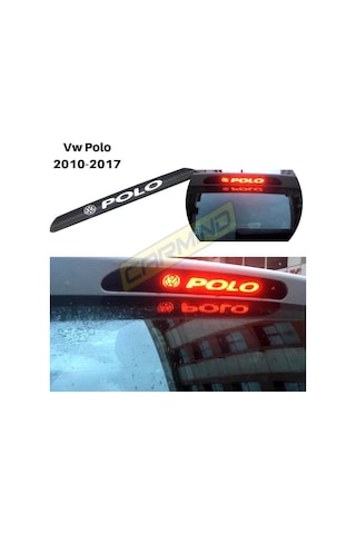 Vw Polo Karbon Arka Fren Stop Lambası Sticker 2010-2017
